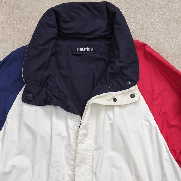 Men's NAUTICA reversible jacket vintage 1990s - Picture 4 of 6